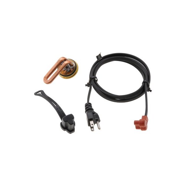 ENGINE HEATER  1000W 120V, BRASS ADAPTER CHEVROLET, GMC DURAMAX